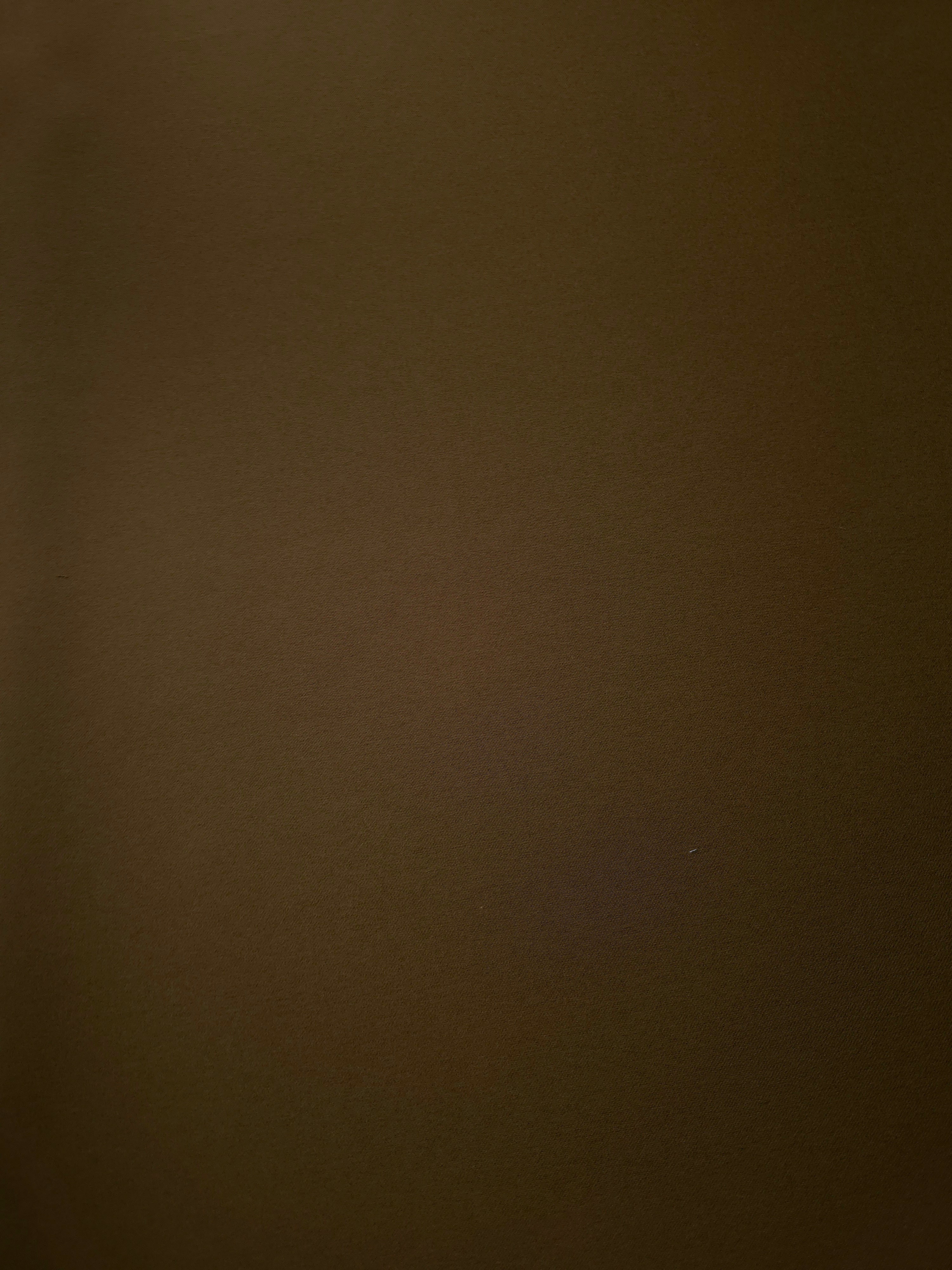 Flat view of Dark Walnut Brown Korean polyester crepe, 205 GSM opaque dressmaking fabric with a smooth woven surface