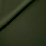 Loose fold of Deep Olive Green polyester crepe showing smooth fluid drape for dresses, skirts and soft tailoring