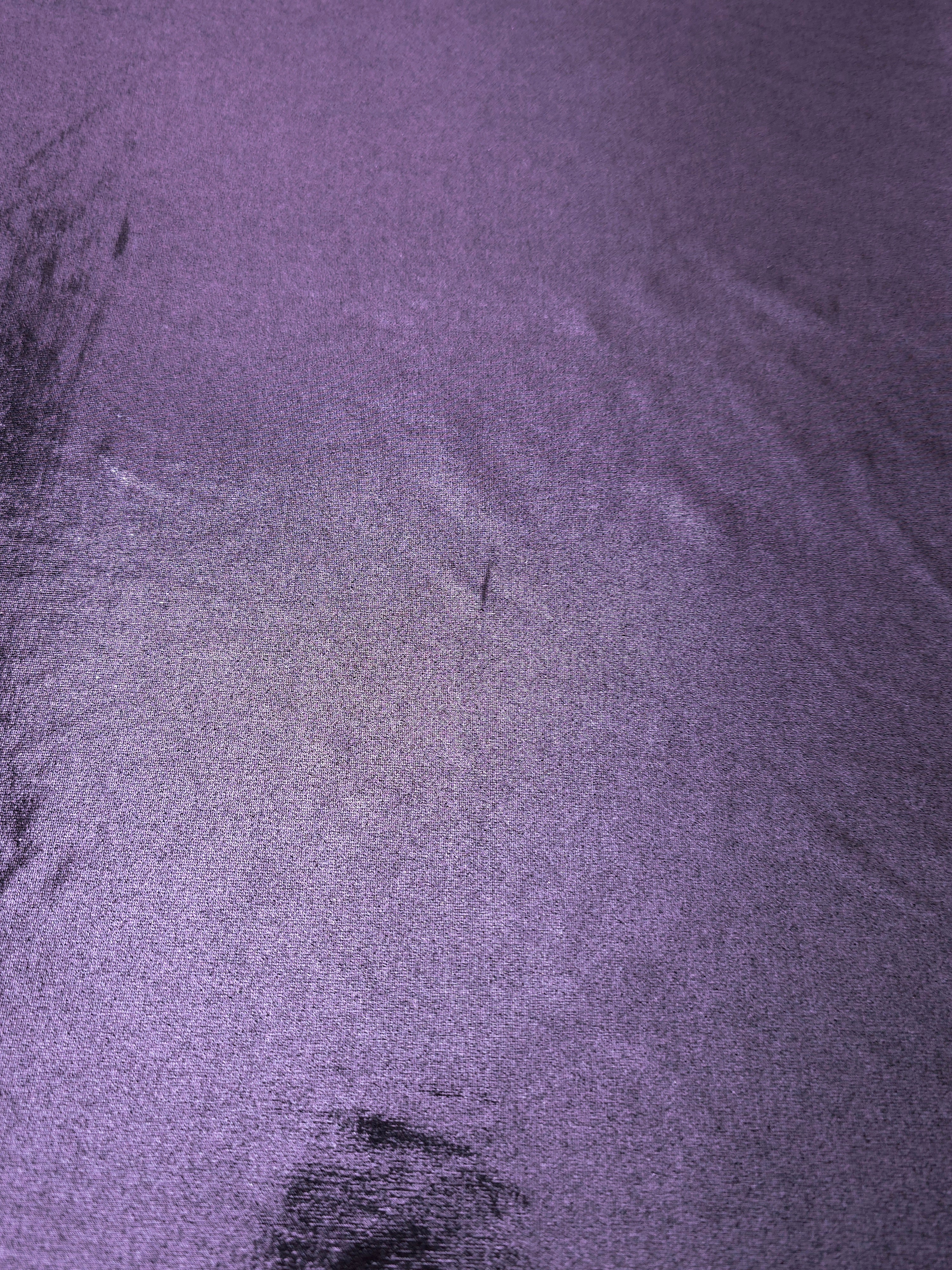 Flat Dusty Lavender Purple foiled stretch fabric with bright metallic reflection, ideal for performancewear, evening pieces and creative sewing