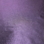 Dusty Lavender Purple foiled stretch fabric texture close-up, displaying metallic reflection and fine surface character for apparel design