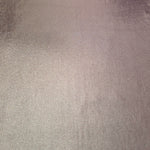 Dusty Mauve Gray metallic foiled spandex shown flat, reflective stretch fabric for dancewear, eveningwear and statement garments