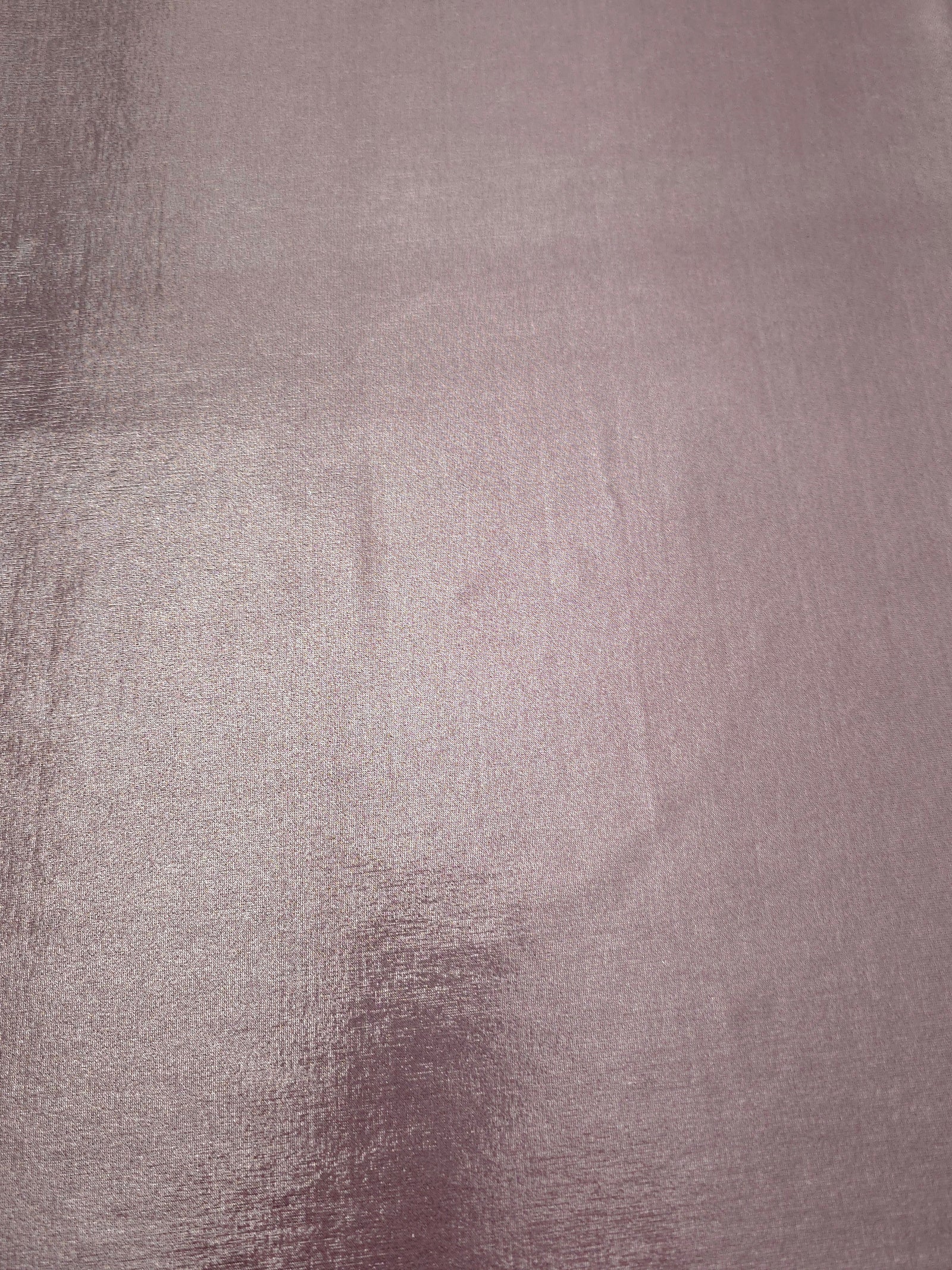 Dusty Rose Mauve foiled spandex fabric surface showing even metallic shimmer and stretch-fabric finish for performance and occasionwear