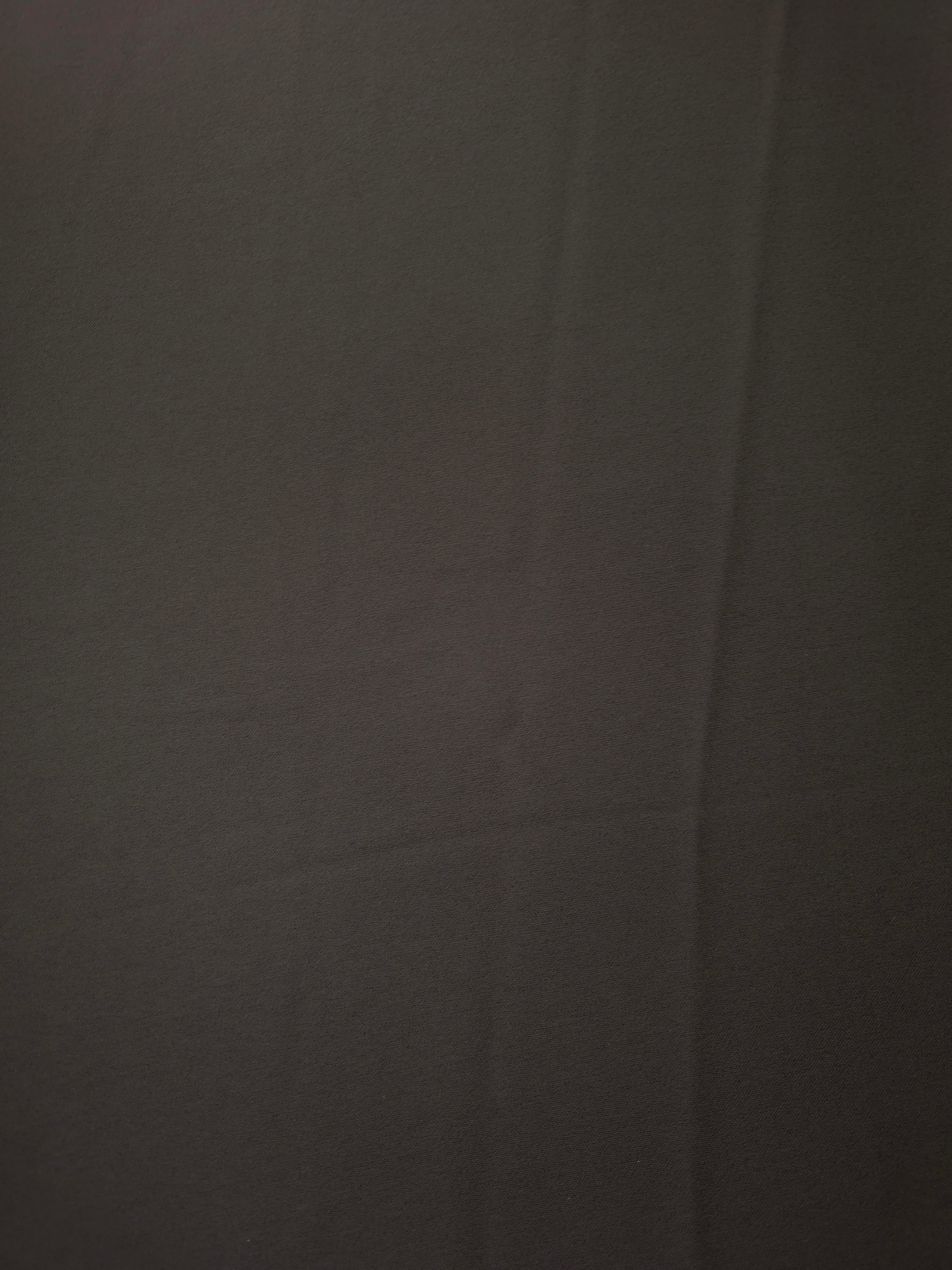 Flat view of Espresso Taupe Korean polyester crepe, 205 GSM opaque dressmaking fabric with a smooth woven surface