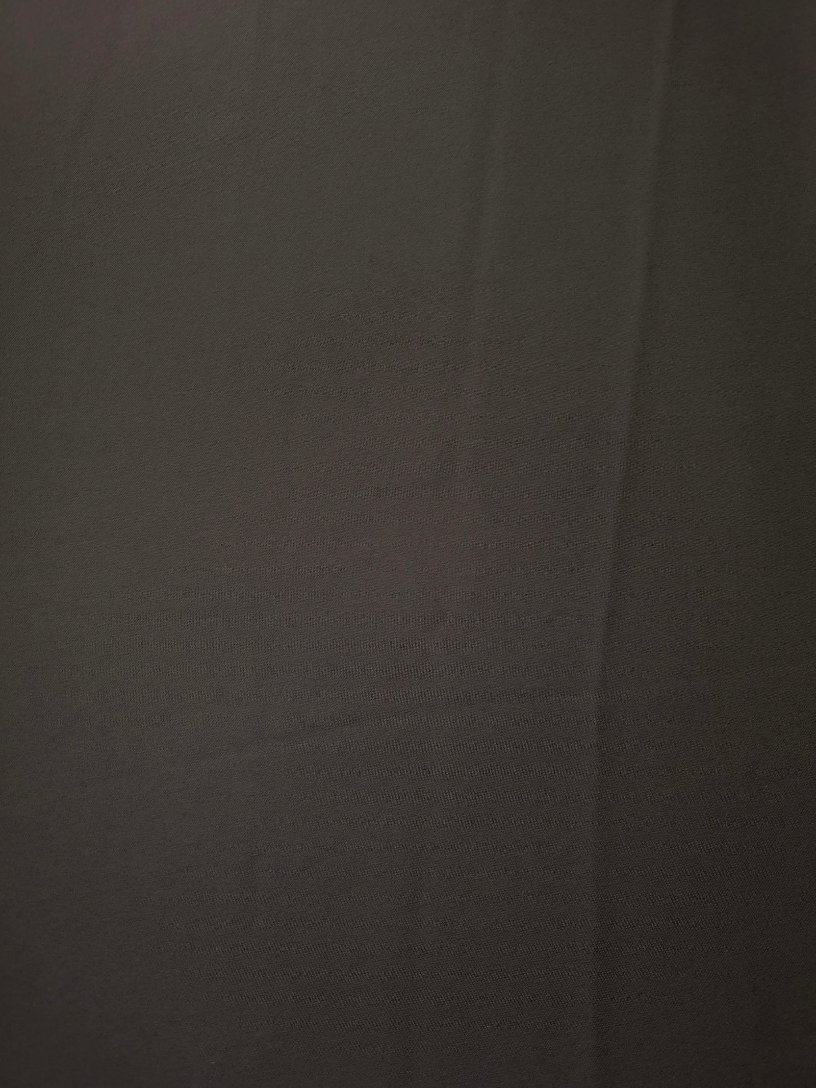Flat view of Espresso Taupe Korean polyester crepe, 205 GSM opaque dressmaking fabric with a smooth woven surface