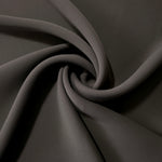 Swirled Espresso Taupe Korean crepe showing fluid movement and silky drape for dresses and occasionwear