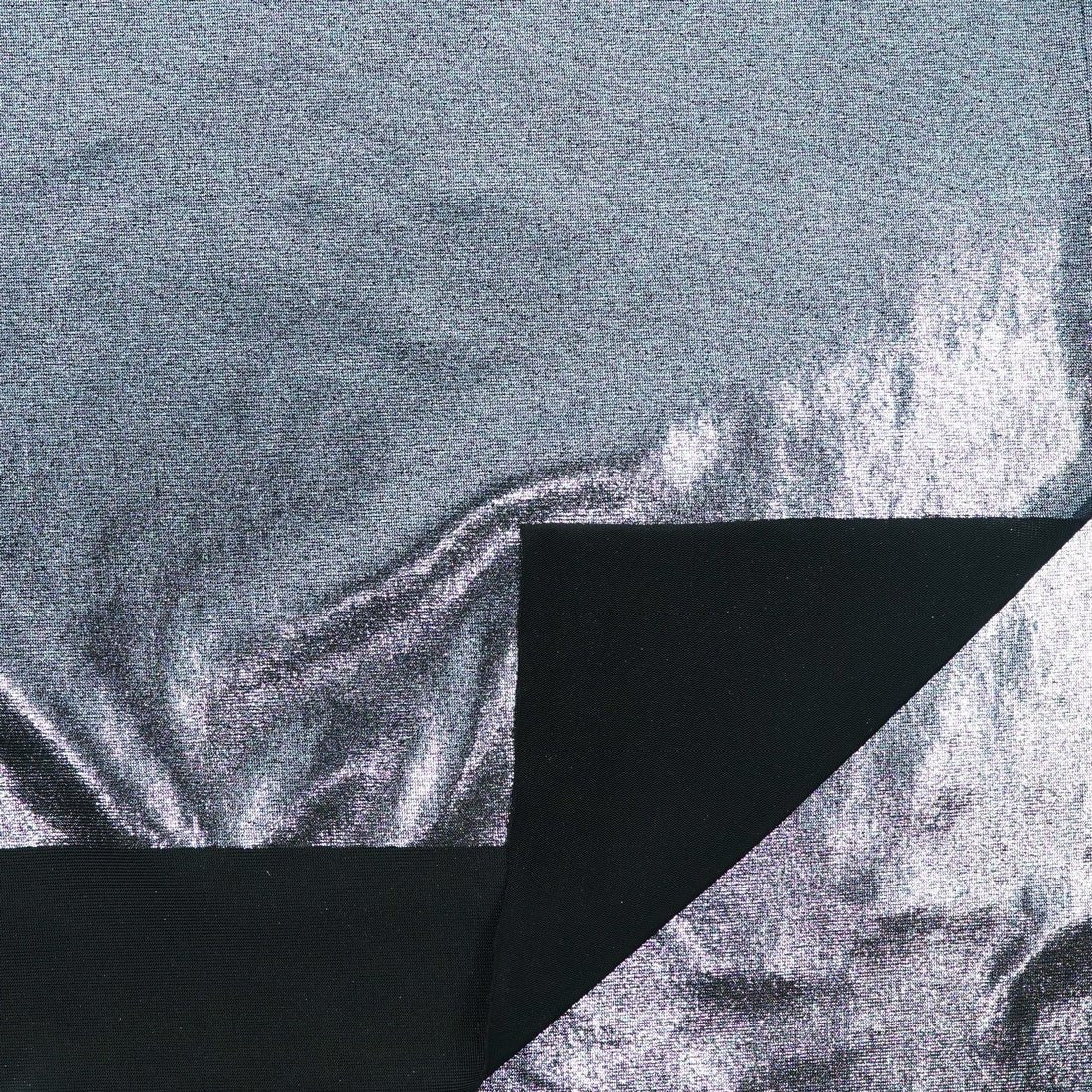 Slinky Jersey Metallic Foiled Spandex Fabric 2 - Hiba Fabrics