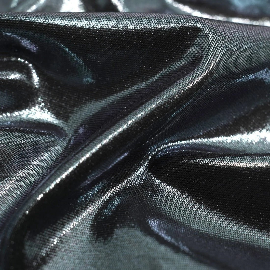 Slinky Jersey Metallic Foiled Spandex Fabric - Hiba Fabrics