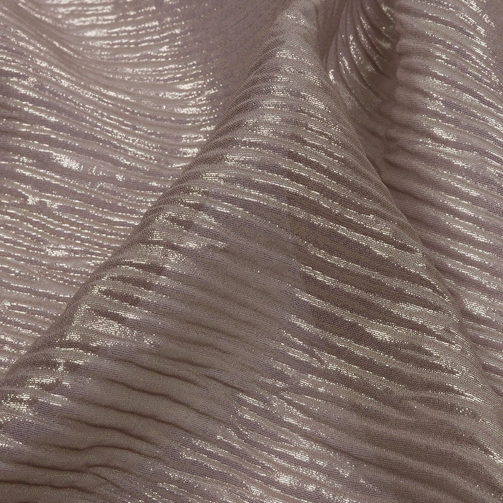Polyester Chiffon Plisse With All Over Foil 5 - Hiba Fabrics