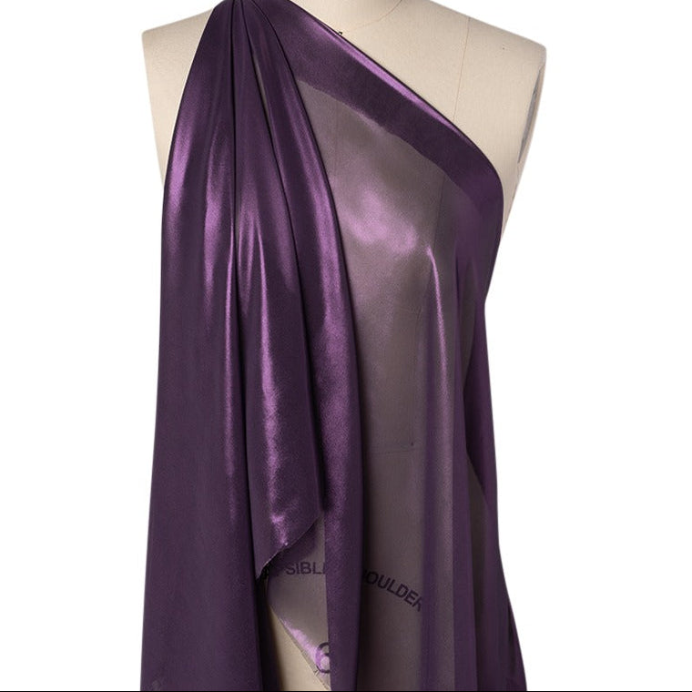 Liquid Sheen Metallic Polyester Chiffon 8 - Hiba Fabrics