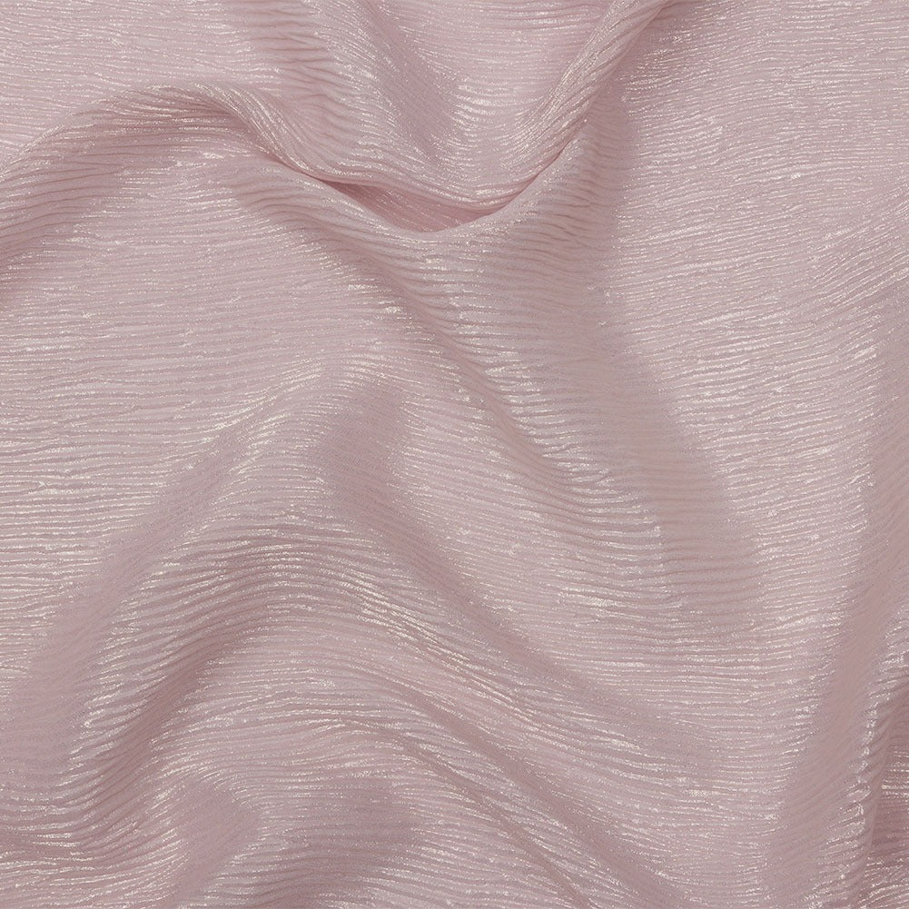 Italian Chiffon Micro Pleat / Plisse with All-Over Foil - Hiba Fabrics