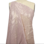Italian Chiffon Abstract Pleats Gold Pink - Hiba Fabrics