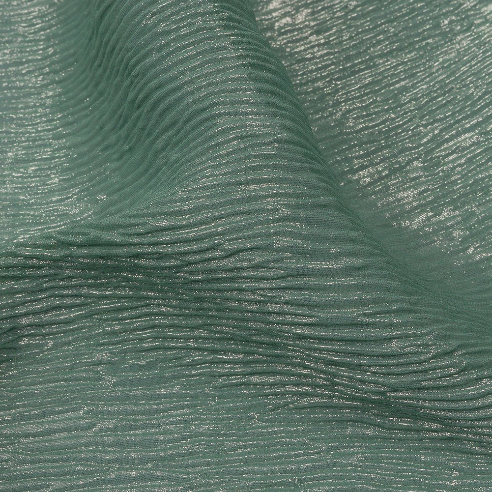 Polyester Chiffon Plisse With All Over Foil 4 - Hiba Fabrics