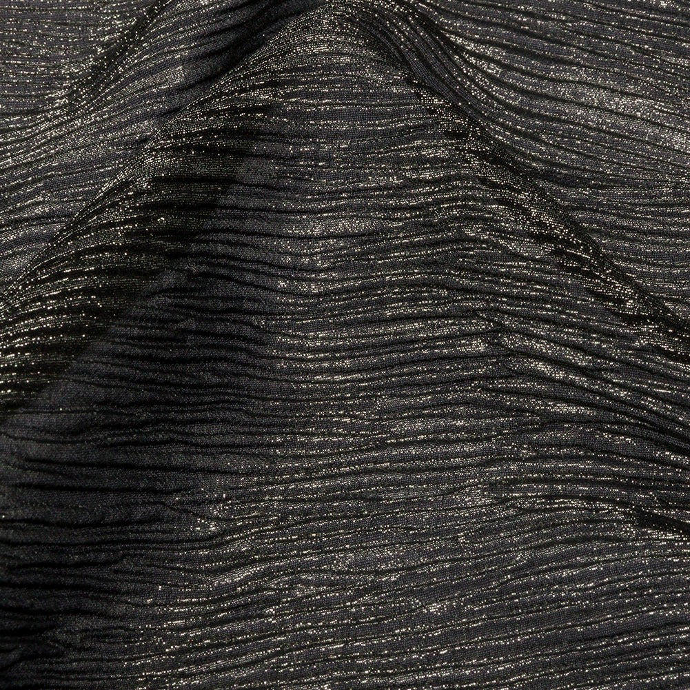 Polyester Chiffon Plisse With All Over Foil 6 - Hiba Fabrics