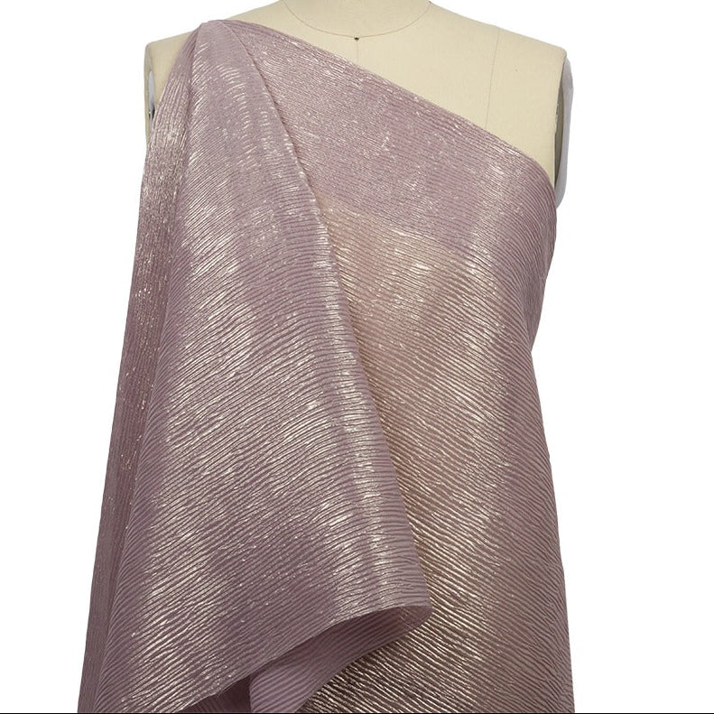Polyester Chiffon Plisse With All Over Foil 3 - Hiba Fabrics