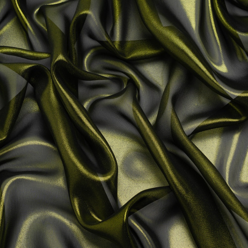 Liquid Sheen Metallic Italian  Chiffon - Hiba Fabrics