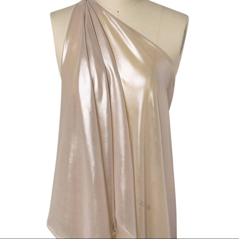 Liquid Sheen Metallic Polyester Chiffon 4 - Hiba Fabrics