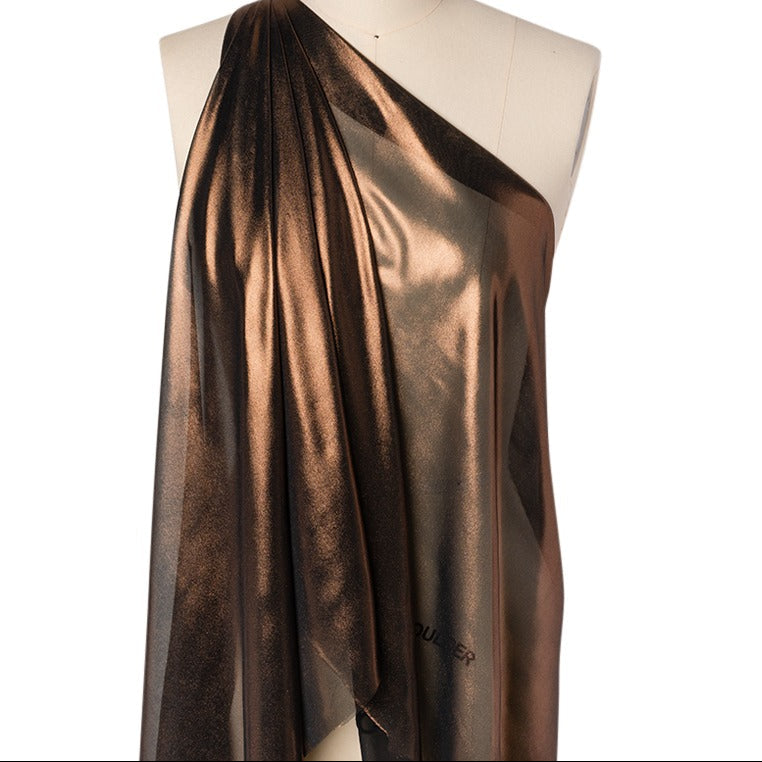 Liquid Sheen Metallic Polyester Chiffon 7 - Hiba Fabrics