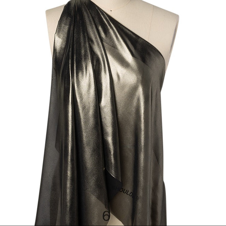 Liquid Sheen Metallic Polyester Chiffon 9 - Hiba Fabrics