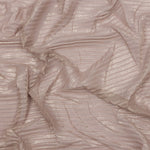 Italian Chiffon with Abstract Pleats | Gold on Mauve - Original - Hiba Fabrics