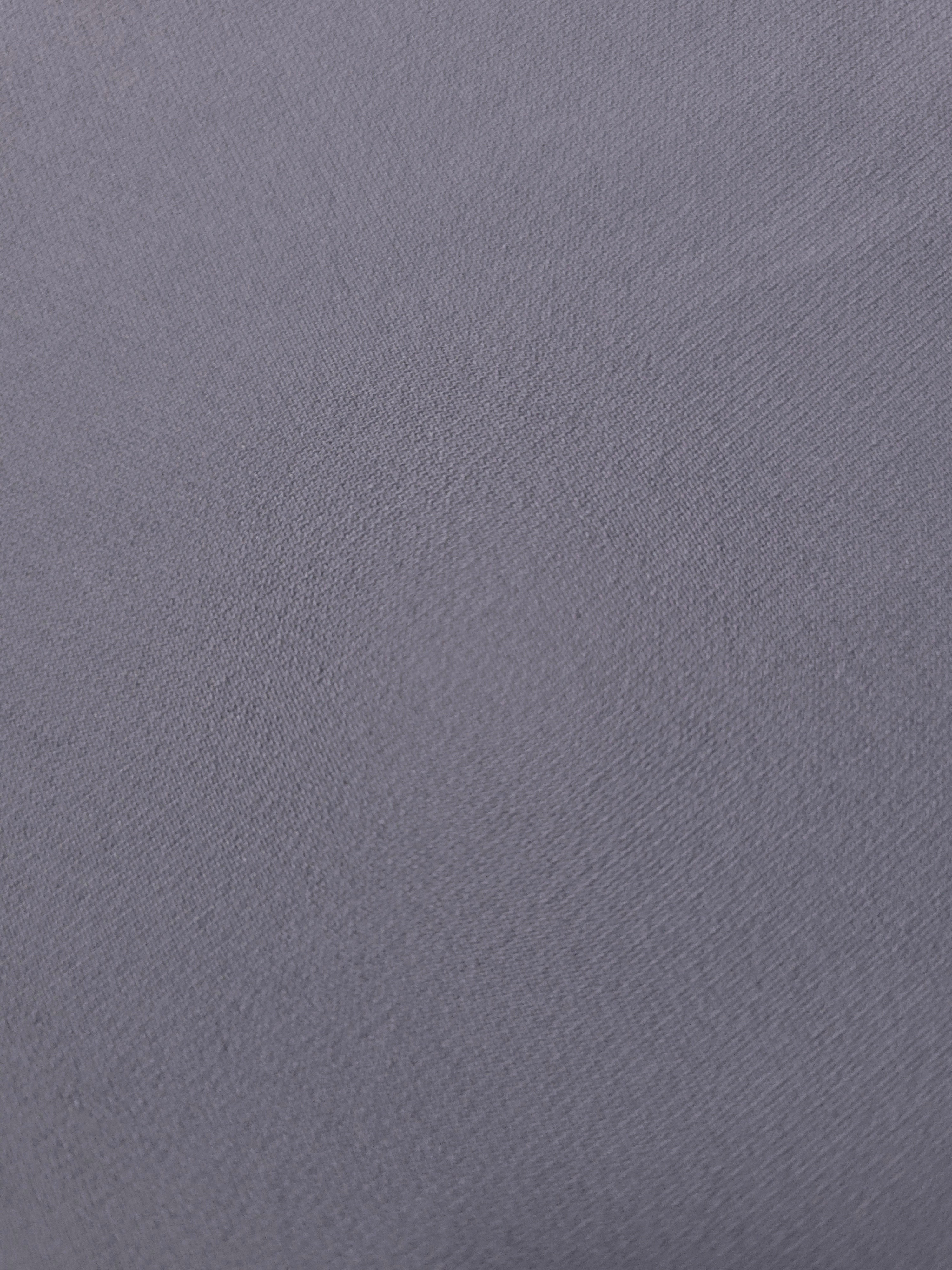 Close-up of Lavender Gray mechanical polyester crepe showing fine texture and a smooth silky-soft hand