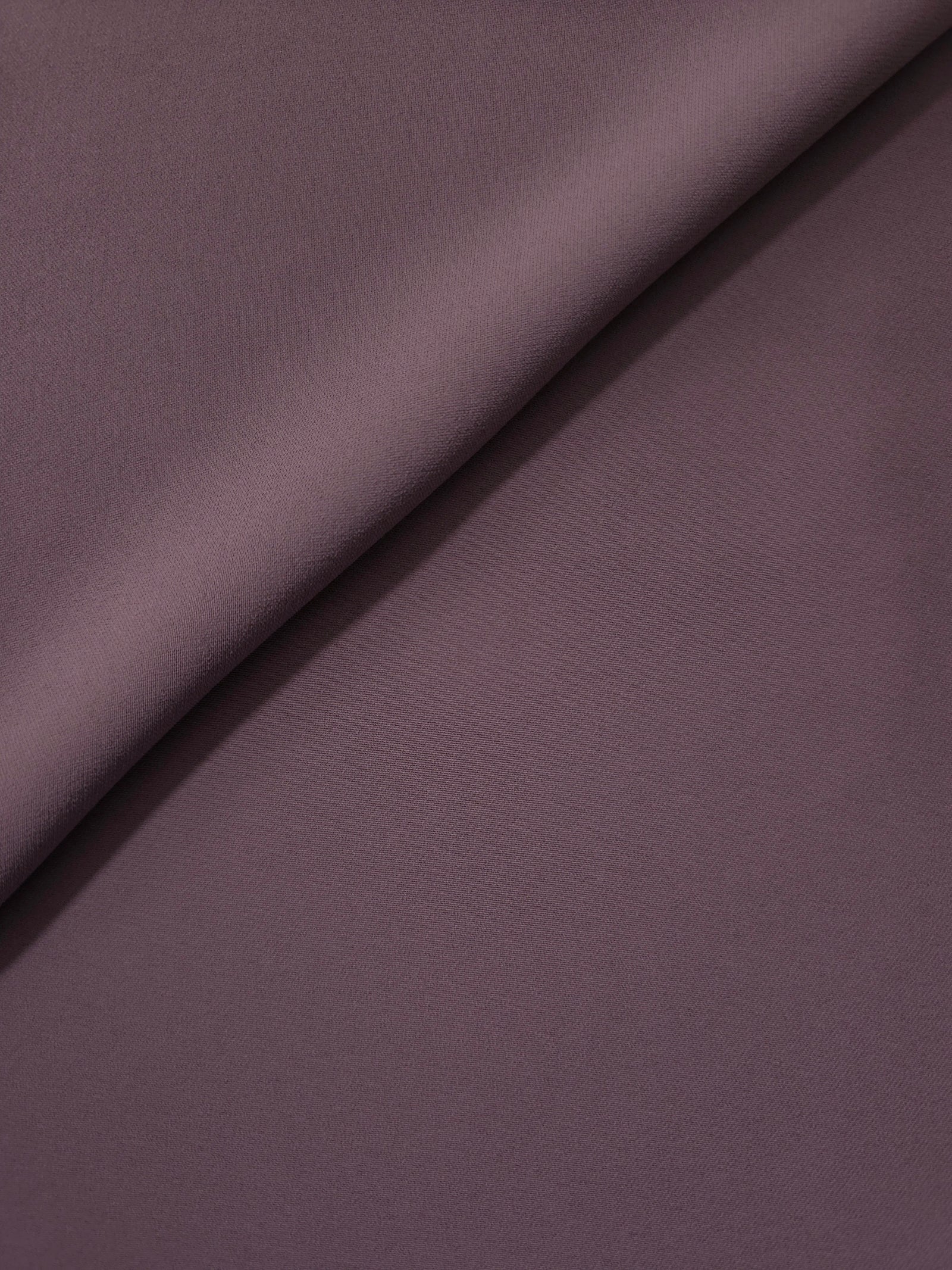 Mauve Taupe silky-soft Korean crepe folded loosely to show fluid drape for blouses and occasionwear separates