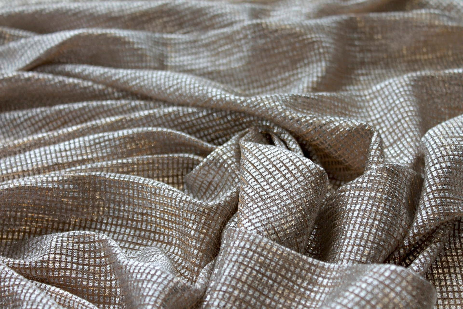 Sheer Shimmer Jersey Stretch Fabric