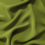 Fluid folds of Moss Green opaque Korean crepe, a dress fabric suited to eveningwear and flowing skirts