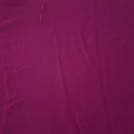 Mulberry Purple 205 GSM Korean polyester crepe shown flat, an opaque woven dress fabric with a silky-soft finish