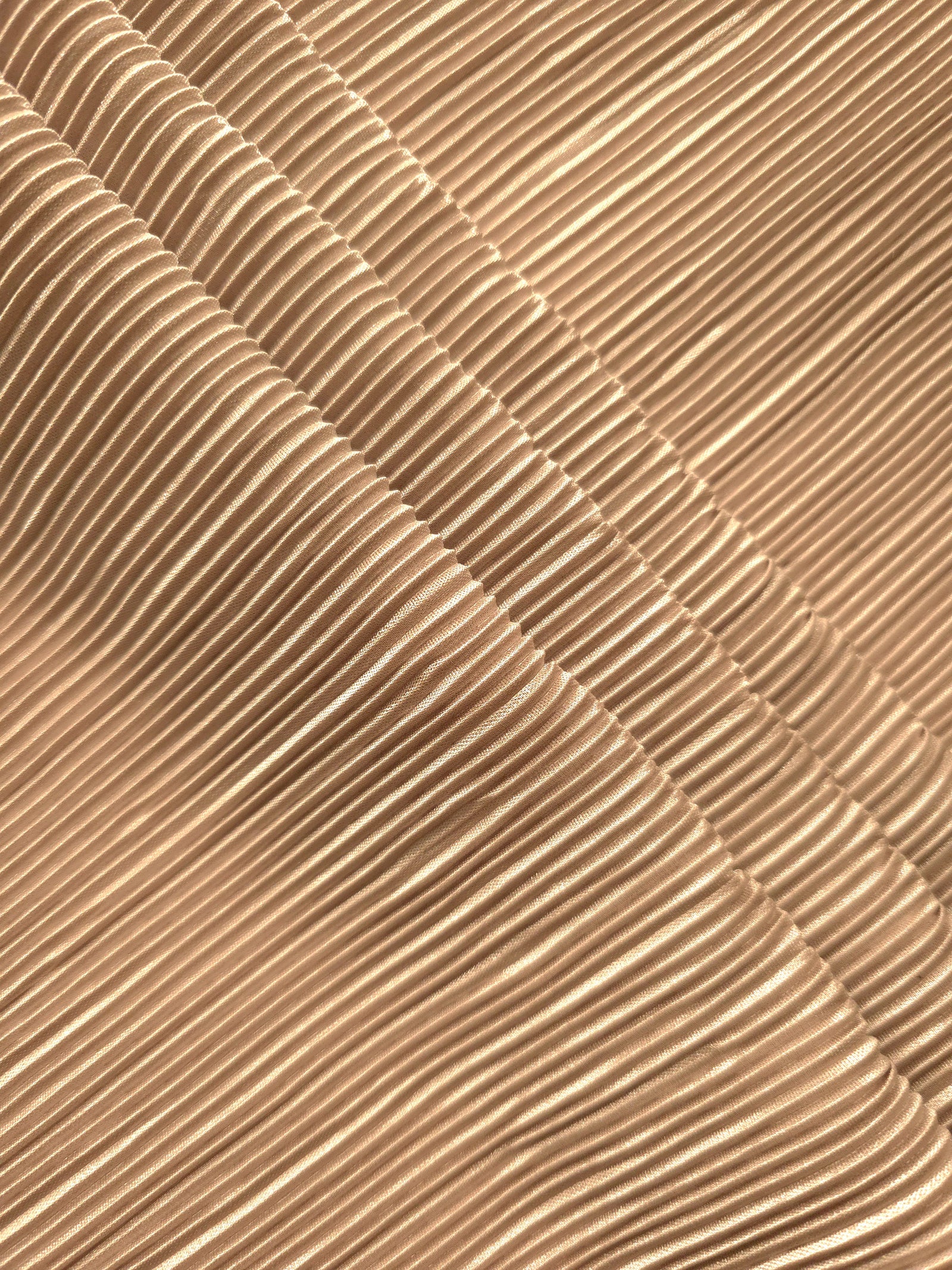 Micro Pleated Stretch Bodre Satin Fabric