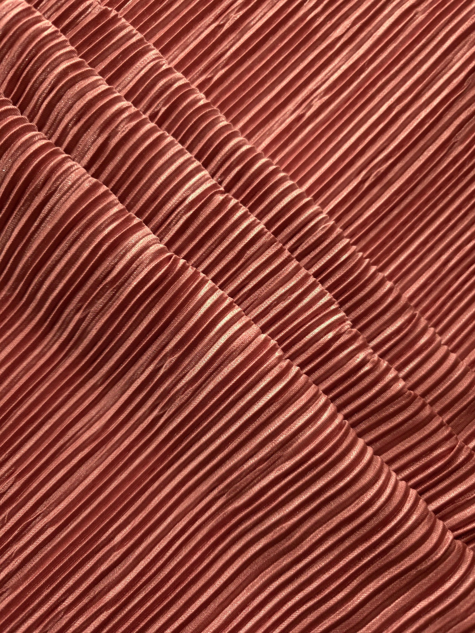 Micro Pleated Stretch Bodre Satin Fabric