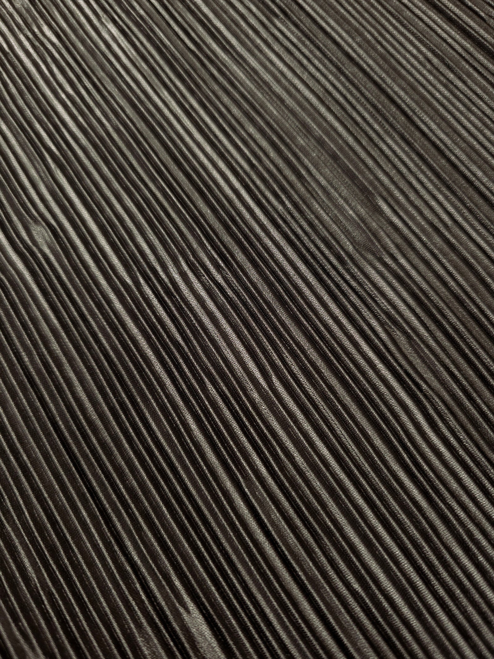 Micro Pleated Stretch Bodre Satin Fabric