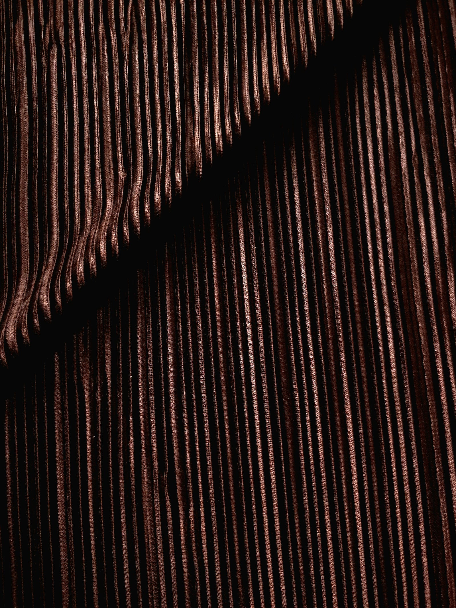 Micro Pleated Stretch Bodre Satin Fabric