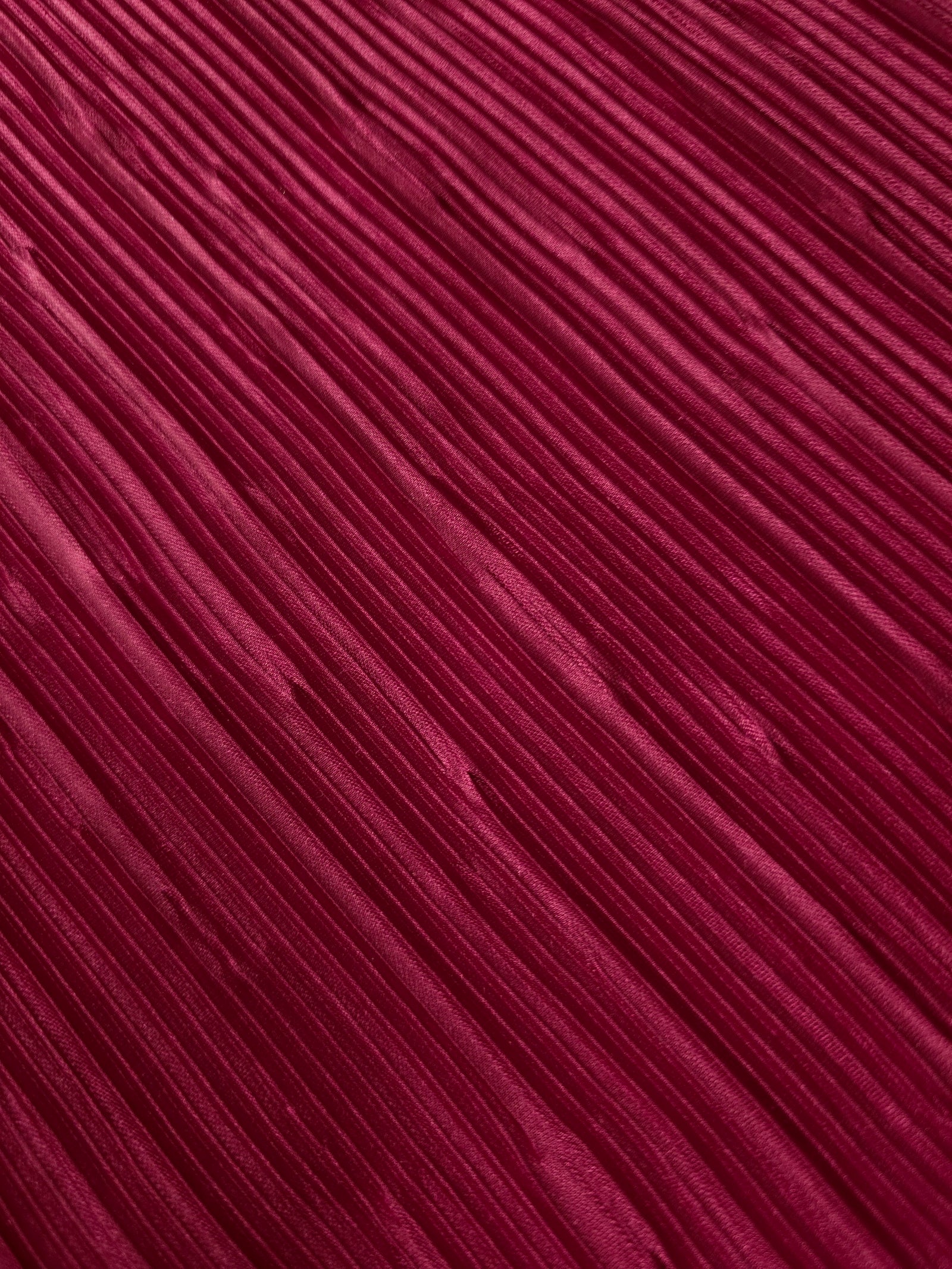 Micro Pleated Stretch Bodre Satin Fabric