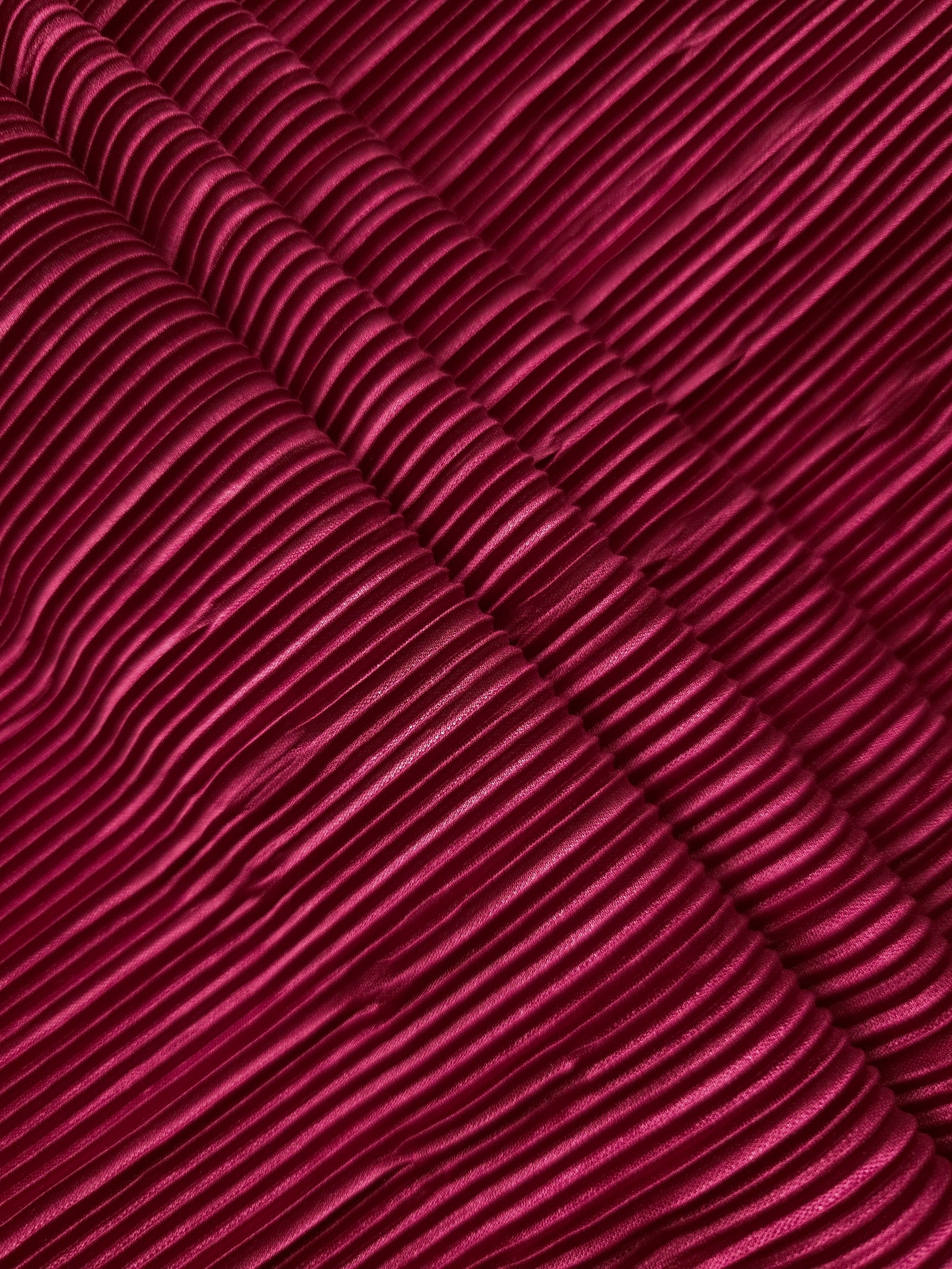 Micro Pleated Stretch Bodre Satin Fabric