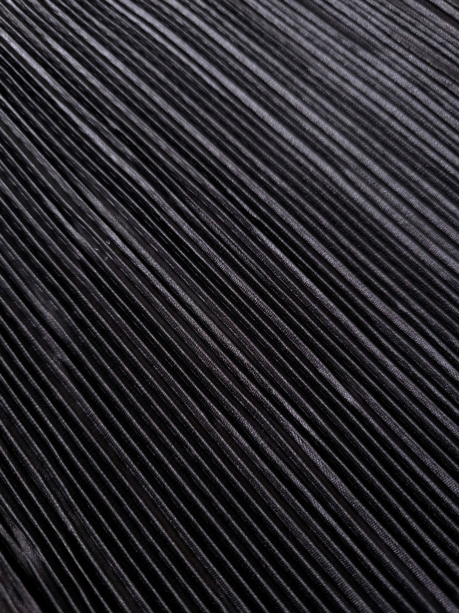 Micro Pleated Stretch Bodre Satin Fabric