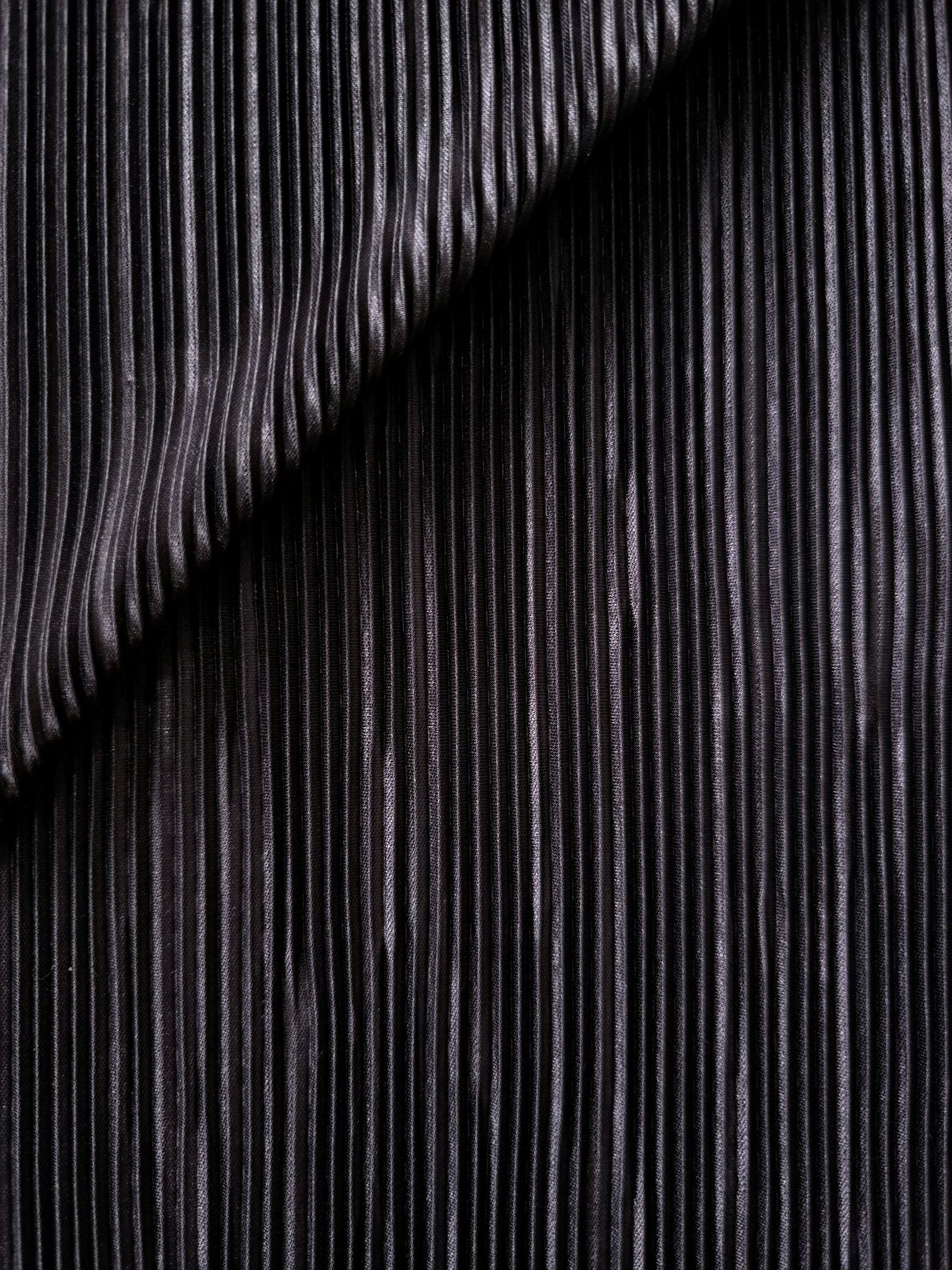 Micro Pleated Stretch Bodre Satin Fabric