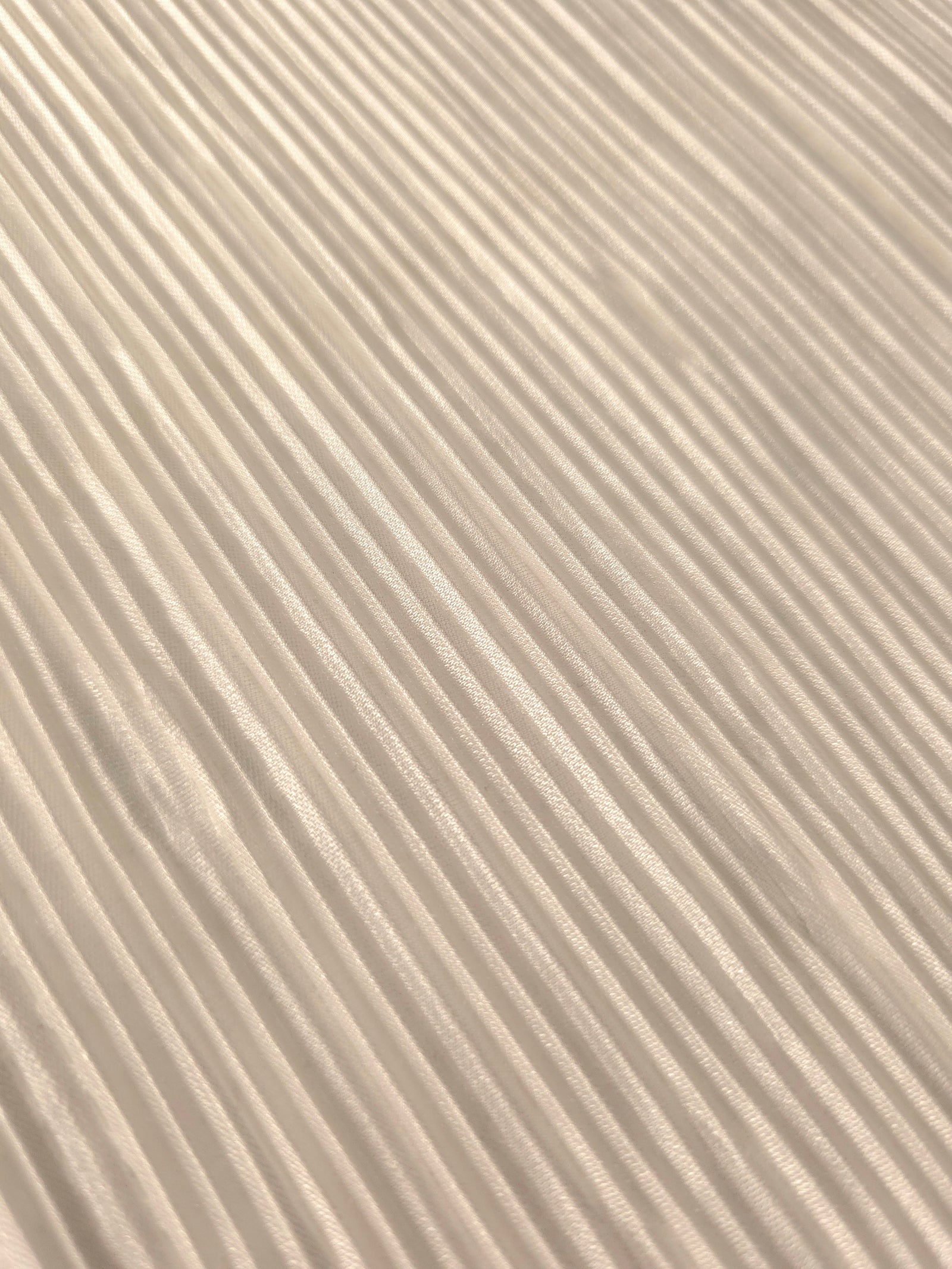 Micro Pleated Stretch Bodre Satin Fabric