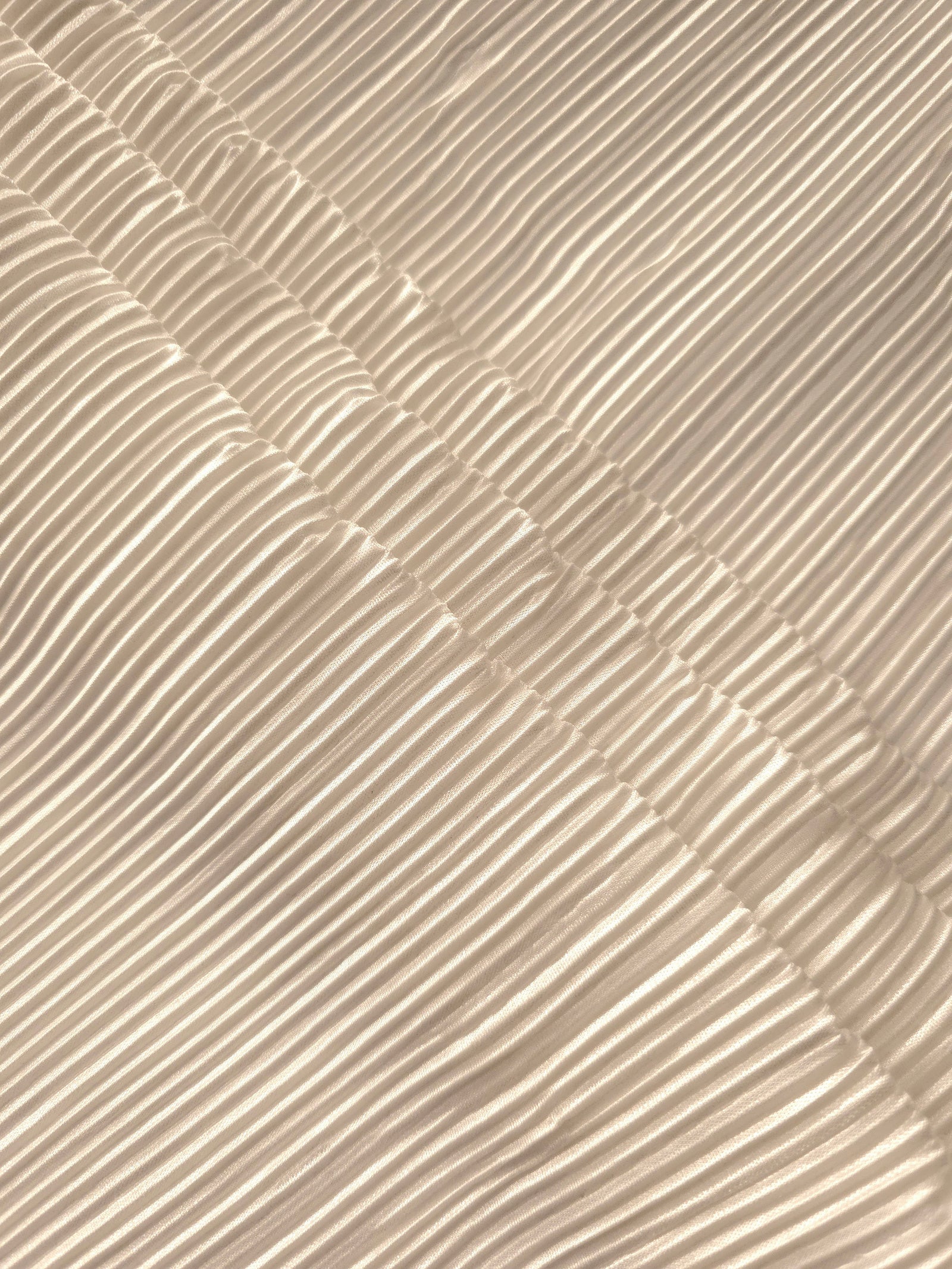 Micro Pleated Stretch Bodre Satin Fabric