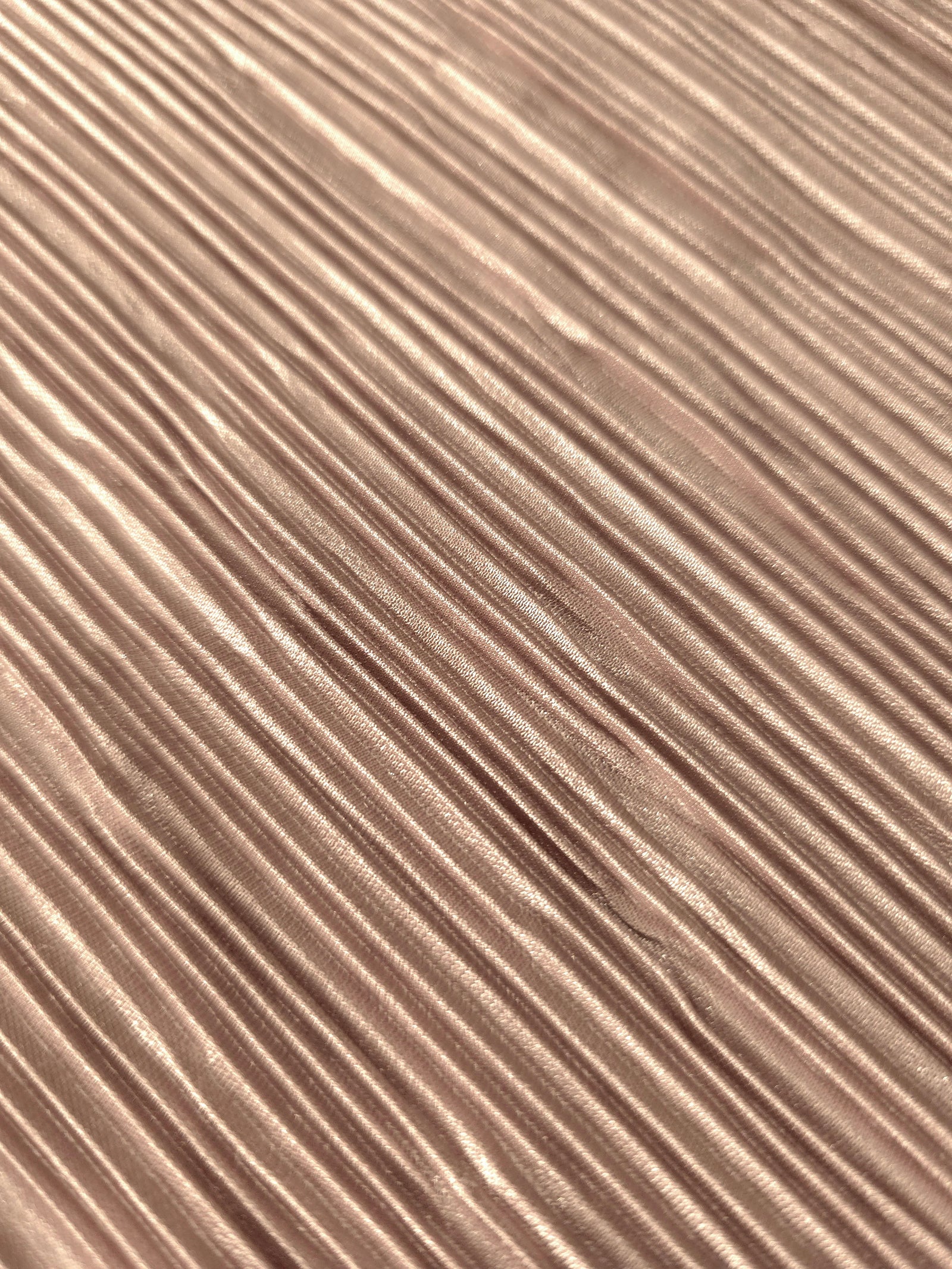Micro Pleated Stretch Bodre Satin Fabric