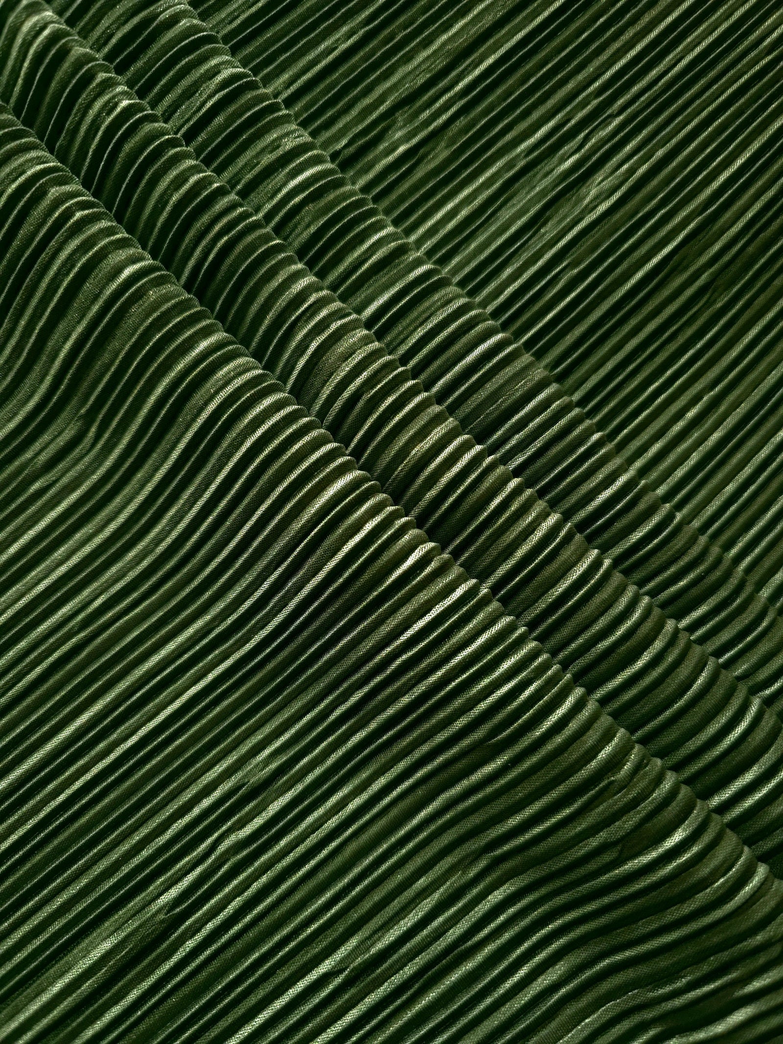 Micro Pleated Stretch Bodre Satin Fabric