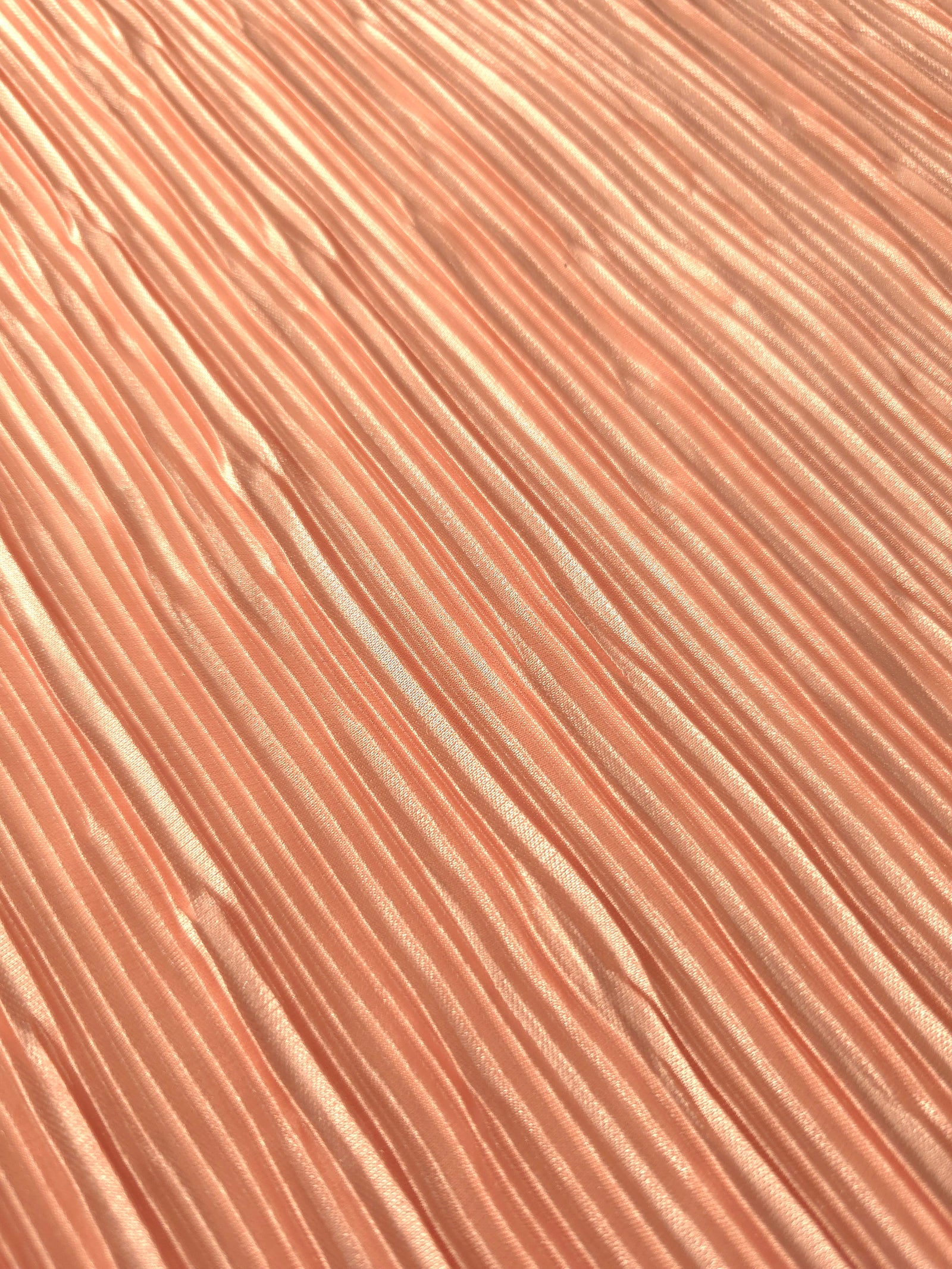 Micro Pleated Stretch Bodre Satin Fabric