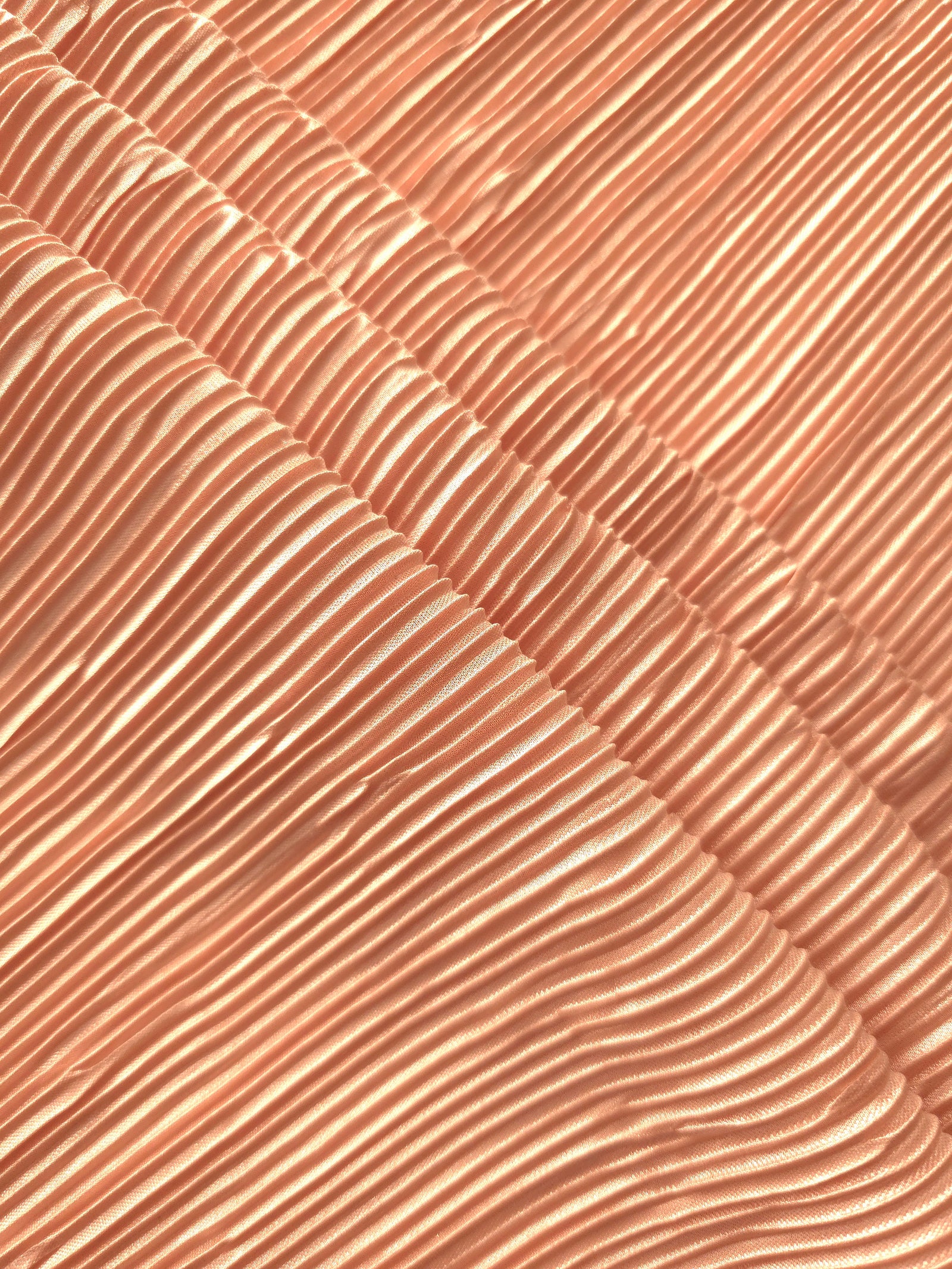 Micro Pleated Stretch Bodre Satin Fabric