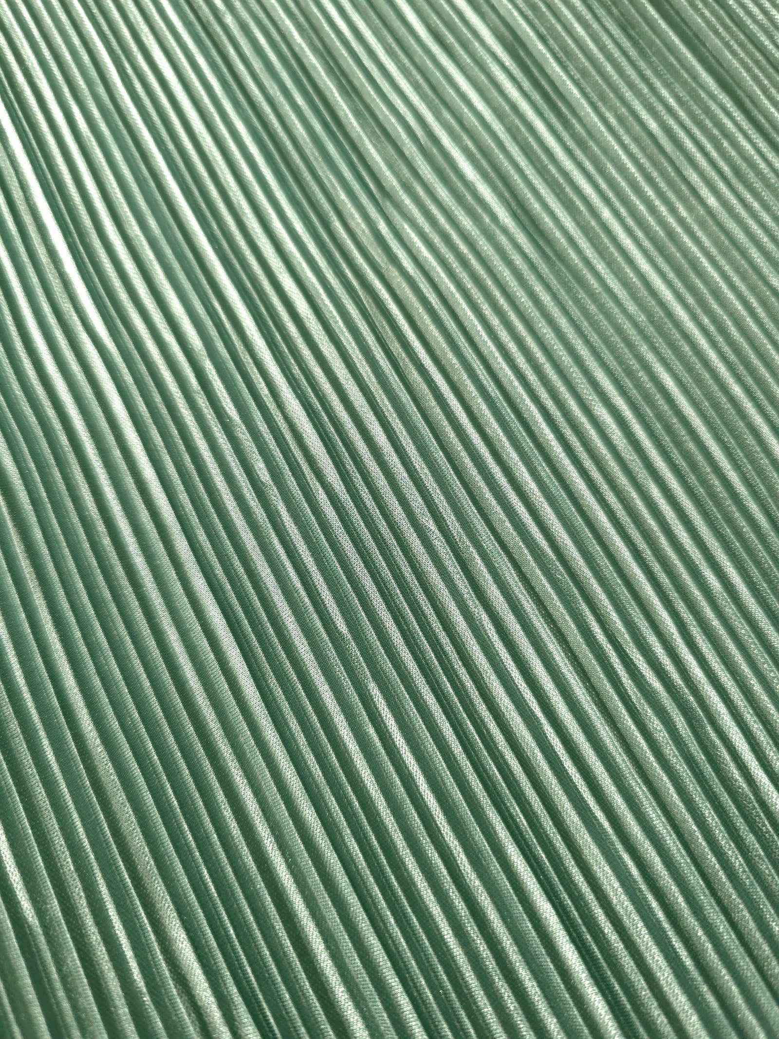 Micro Pleated Stretch Bodre Satin Fabric