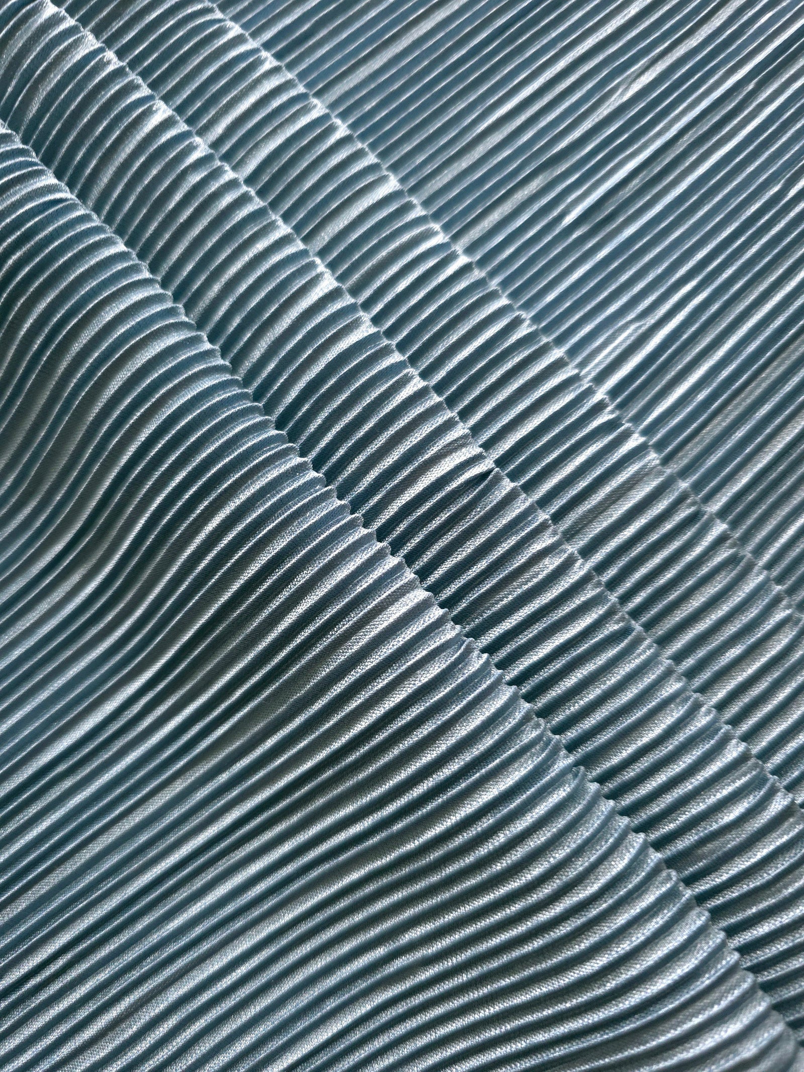 Micro Pleated Stretch Bodre Satin Fabric