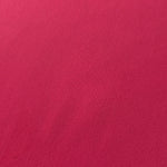 Close woven detail of Raspberry Red 100% polyester Korean crepe showing its smooth texture and soft finish