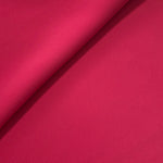 Loose fold of Raspberry Red polyester crepe showing smooth fluid drape for dresses, skirts and soft tailoring