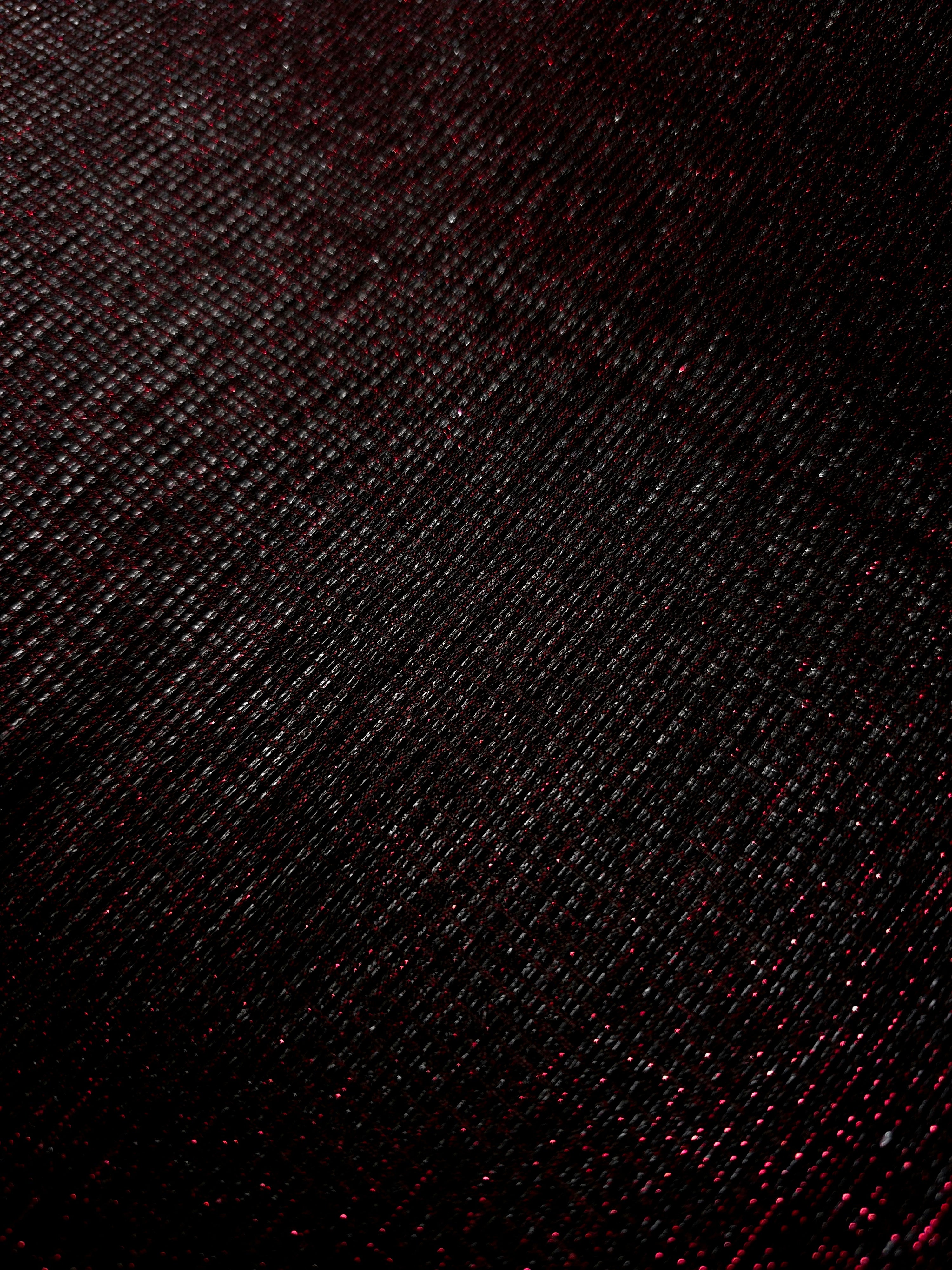 Close-up of Black Cherry Sheer Square Shimmer Stretch Tulle Fabric revealing the square shimmer repeat and fine transparent mesh