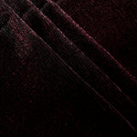 Layered Black Cherry Sheer Square Shimmer Stretch Tulle Fabric showing overlapping geometry, denser shimmer and translucent depth