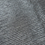 Close-up of Bright Silver Sheer Square Shimmer Stretch Tulle Fabric revealing the square shimmer repeat and fine transparent mesh