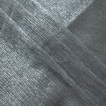 Layered Bright Silver Sheer Square Shimmer Stretch Tulle Fabric showing overlapping geometry, denser shimmer and translucent depth
